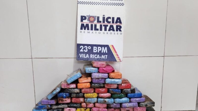 Polícia Militar e PRF apreendem 72 quilos de cocaína e causam prejuízo de R$ 1,5 milhão às facções criminosas