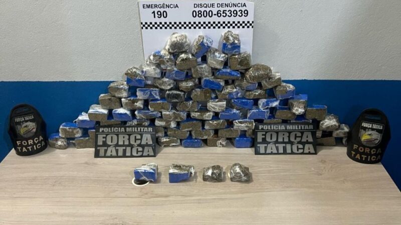 Força Tática prende duas faccionadas e apreende porções de maconha em Lucas do Rio Verde