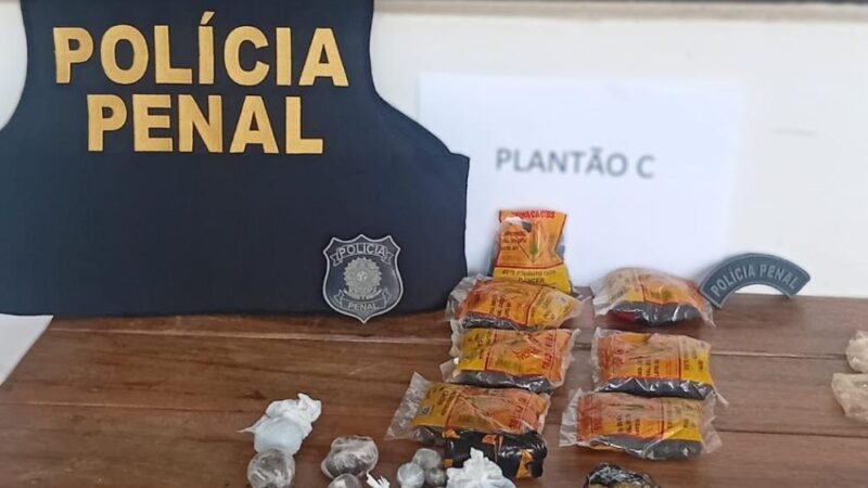 Doze visitantes são flagradas pela Polícia Penal com entorpecentes e pacotes de fumo em unidades prisionais