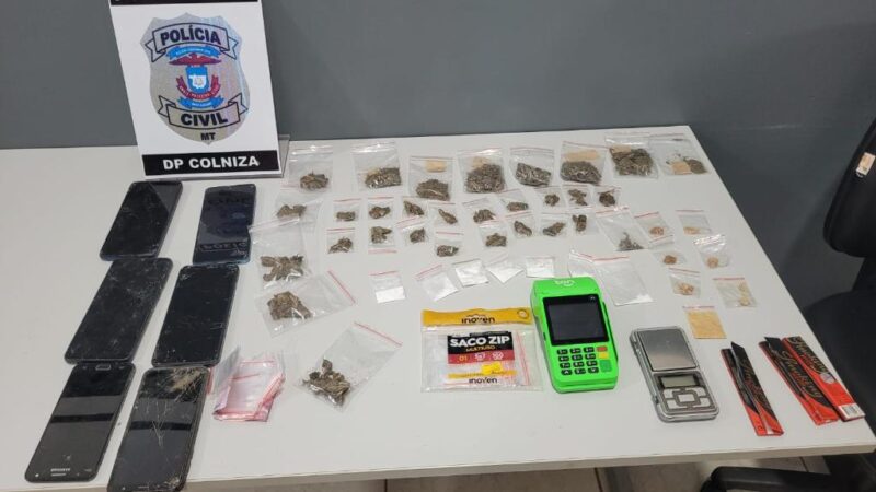 Polícia Civil prende jovem e apreende menor durante cumprimento de mandado judicial em Colniza
